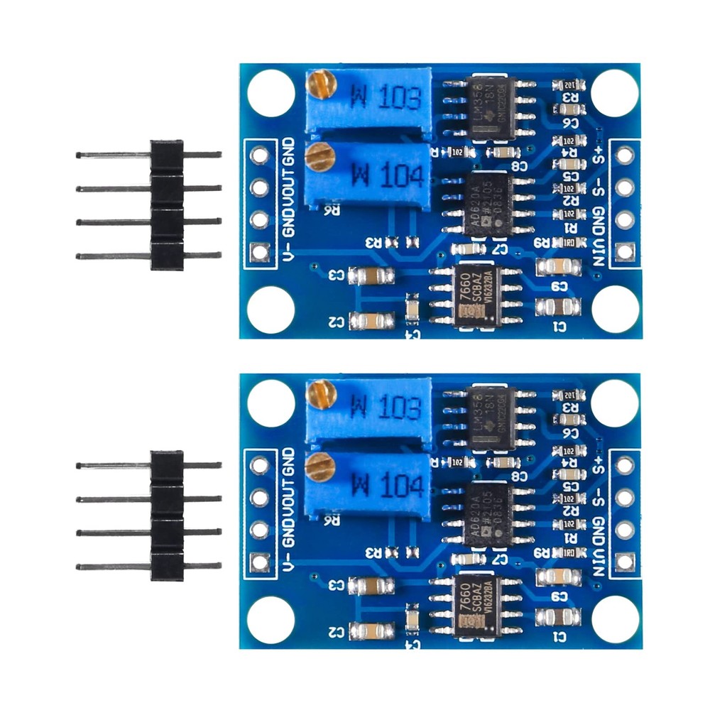 2pcs Voltage Amplifier Module AD620 Instrumentation Signal...