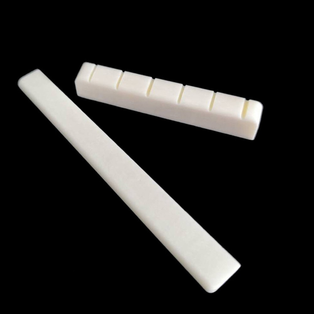 6 String Bone Classical Guitar Bridge Saddle And Nut Replacement Parts 80mm/52mm