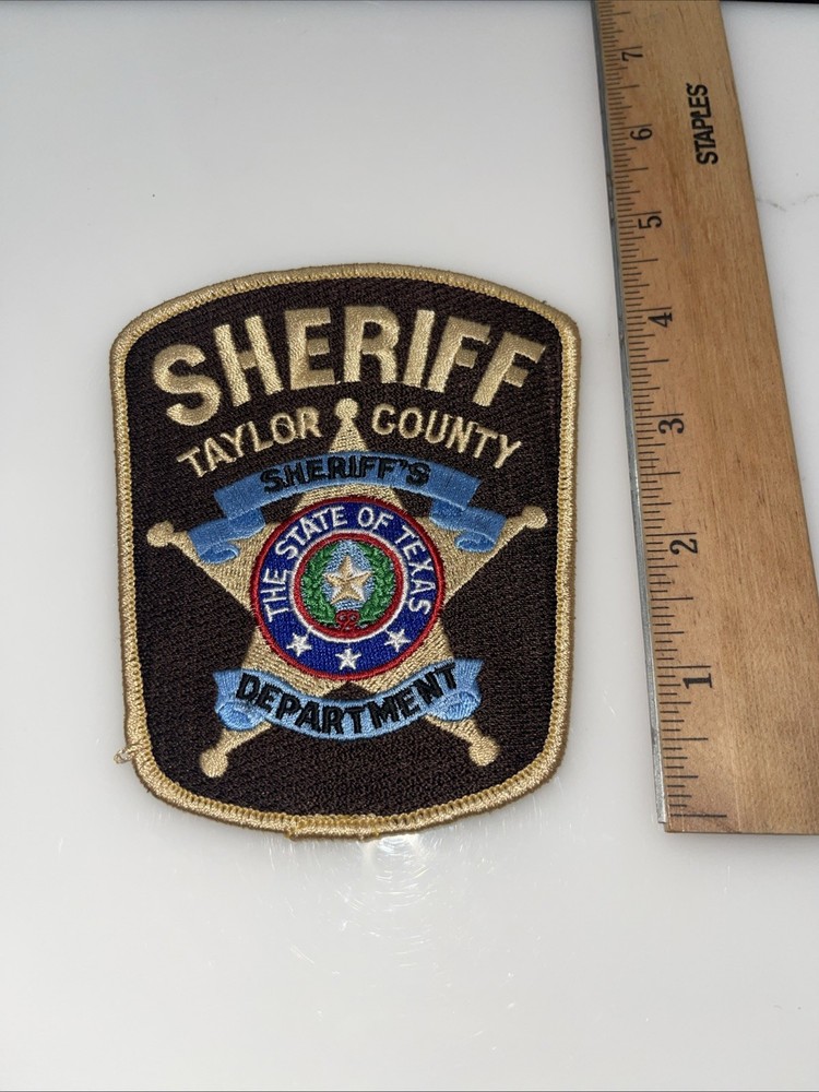 Vintage Taylor County Sheriff's Department Shoulder Patch (Texas)