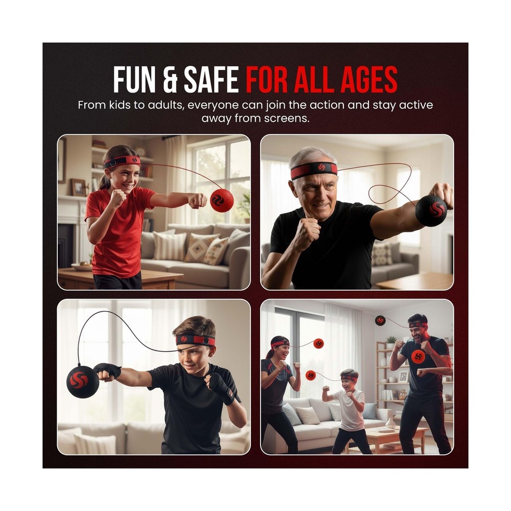 Soul Shift - Boxing Reflex Ball – Dual Competition Set | 2 Adjustable Head