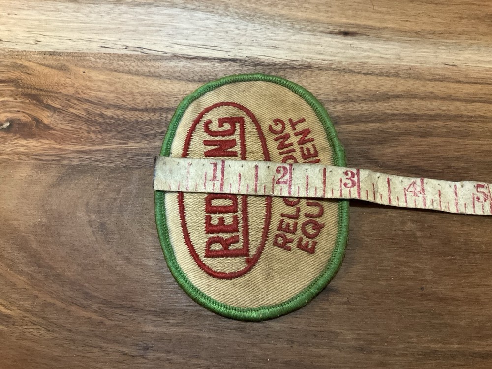 Vtg. Redding Brand Reloading Equipment Embroidered Patch