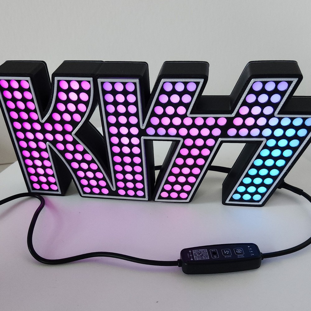 KISS 3D Lightbox | LED lights and controller | Light up the Night with KISS!