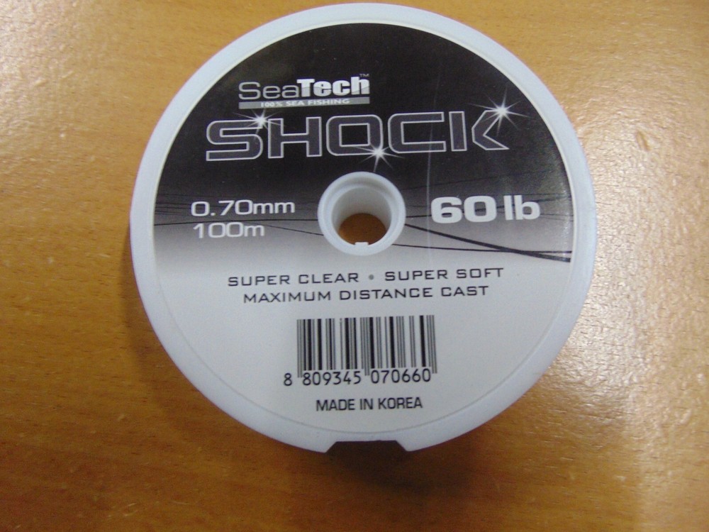 Seatech 60lb Shock Leader 0.70mm 100m (Clear)
