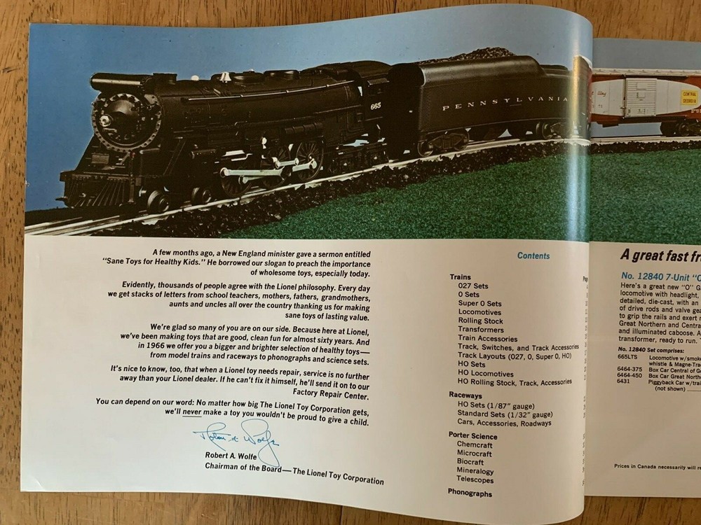 1966 Lionel Catalog