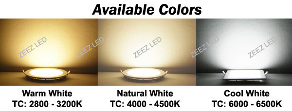 10X Warm White 3W Square LED Recessed Ceiling Panel Down Light Bulb Lamp Fixture