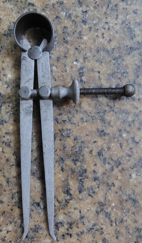 🗽 VINTAGE STARRETT 4-1/2" ID CALIPER