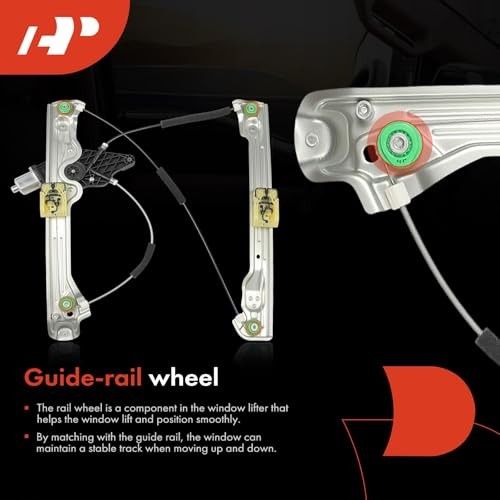 Power Window Regulator with Motor Front Driver Side Compatible with Cadillac