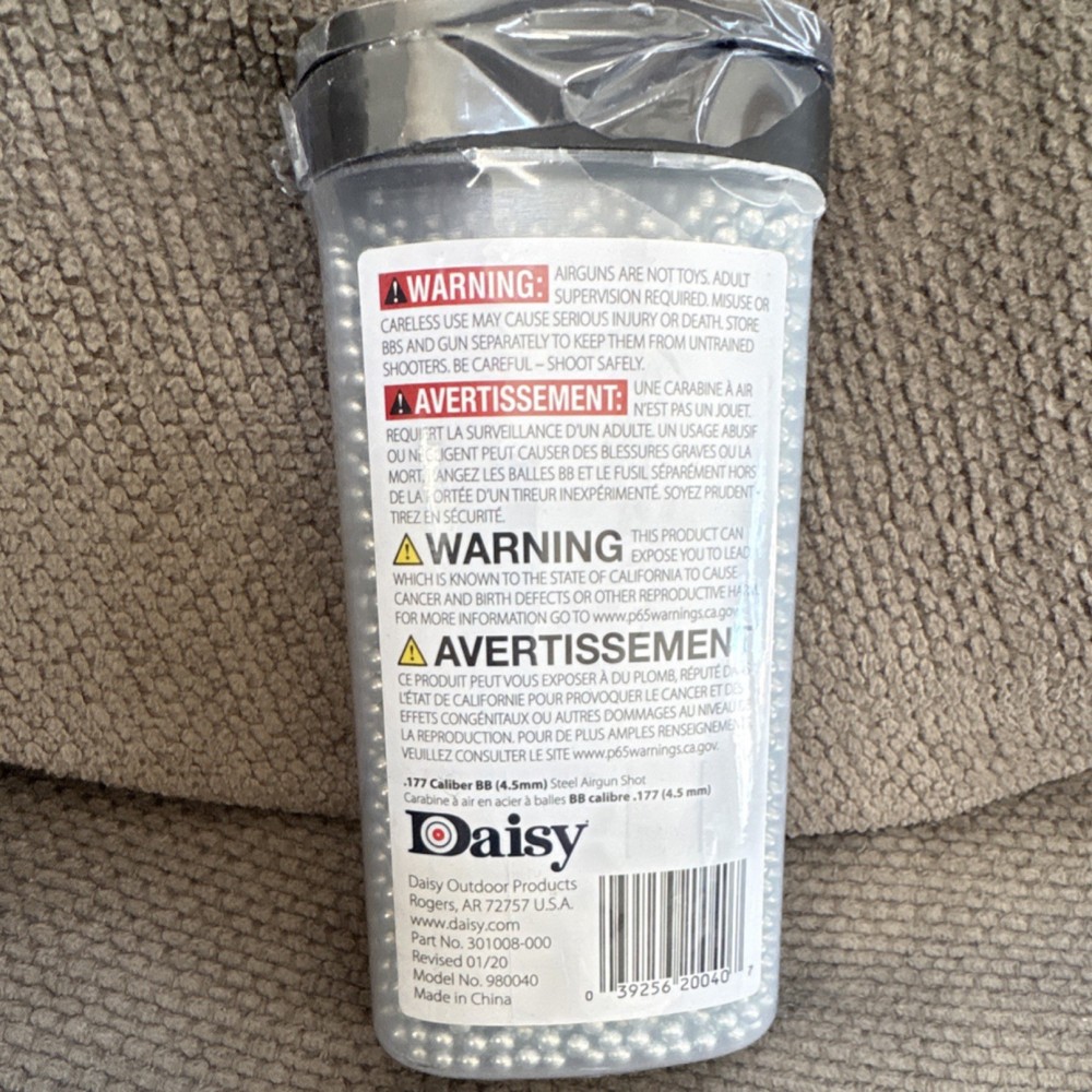 Daisy Precision Max .177 Premium Grade BBs 4000 Count Round Ball