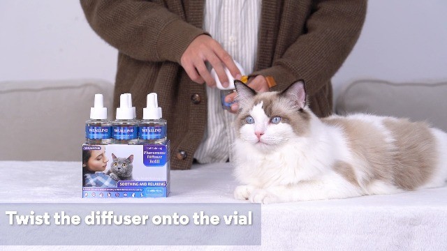 6 Pack Cat Calming Diffuser Refills - Pheromone Stress Relief, 6 Month Supply