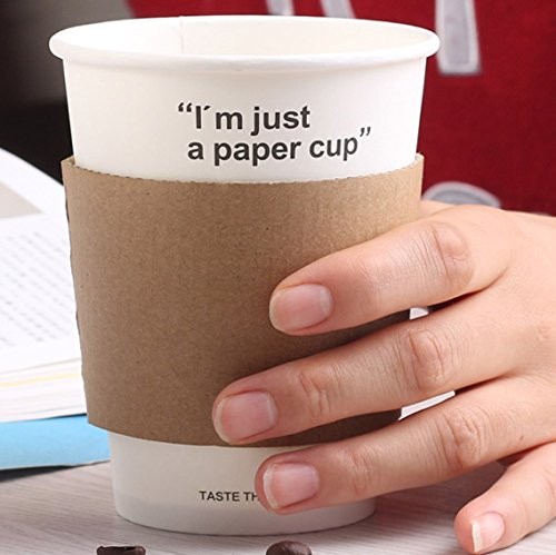 Coffee Cup Sleeves, 100 Count