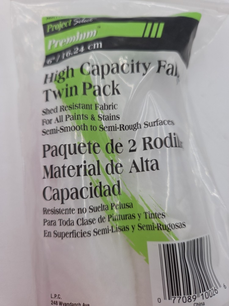 project select high capacity fabric twin pack paint rollers