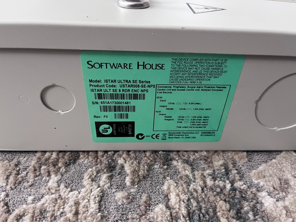 Software House iStar Ultra SE Controller with two ACMs - Tested and Working