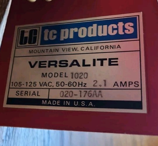 Old Versalite 1020 TC Products Mountain View, CA Infrared Heat Shrink Tubing Gun