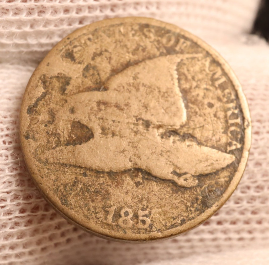 1857?? Flying Eagle Cent - AG Cond with Some Environmental Damage (#JP03-002)