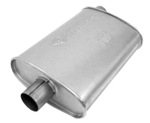 Thrush Muffler Mellow Performance Tone Inlet 2.25 Pipe Connection Offset