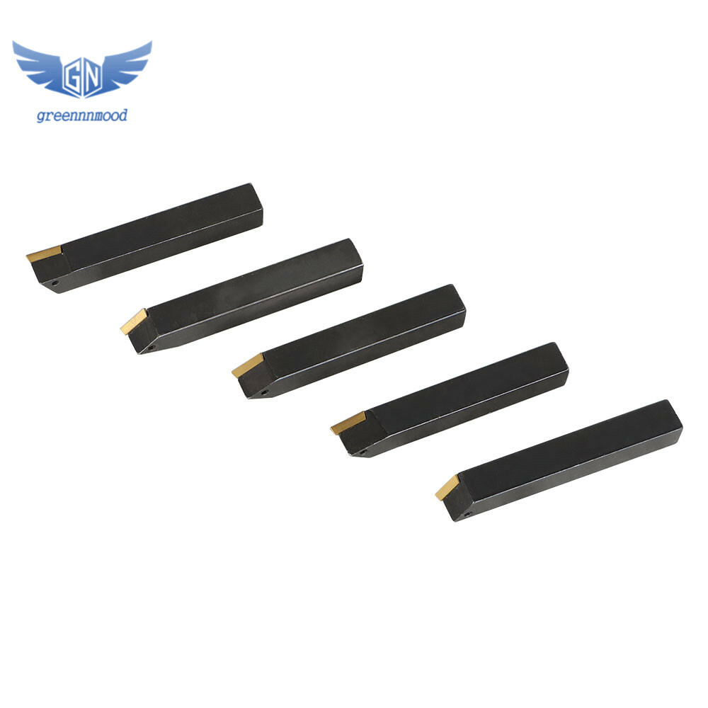 5Pcs 3/8" Lathe Indexable Carbide Insert + Turning Tooling Bit Holder Set