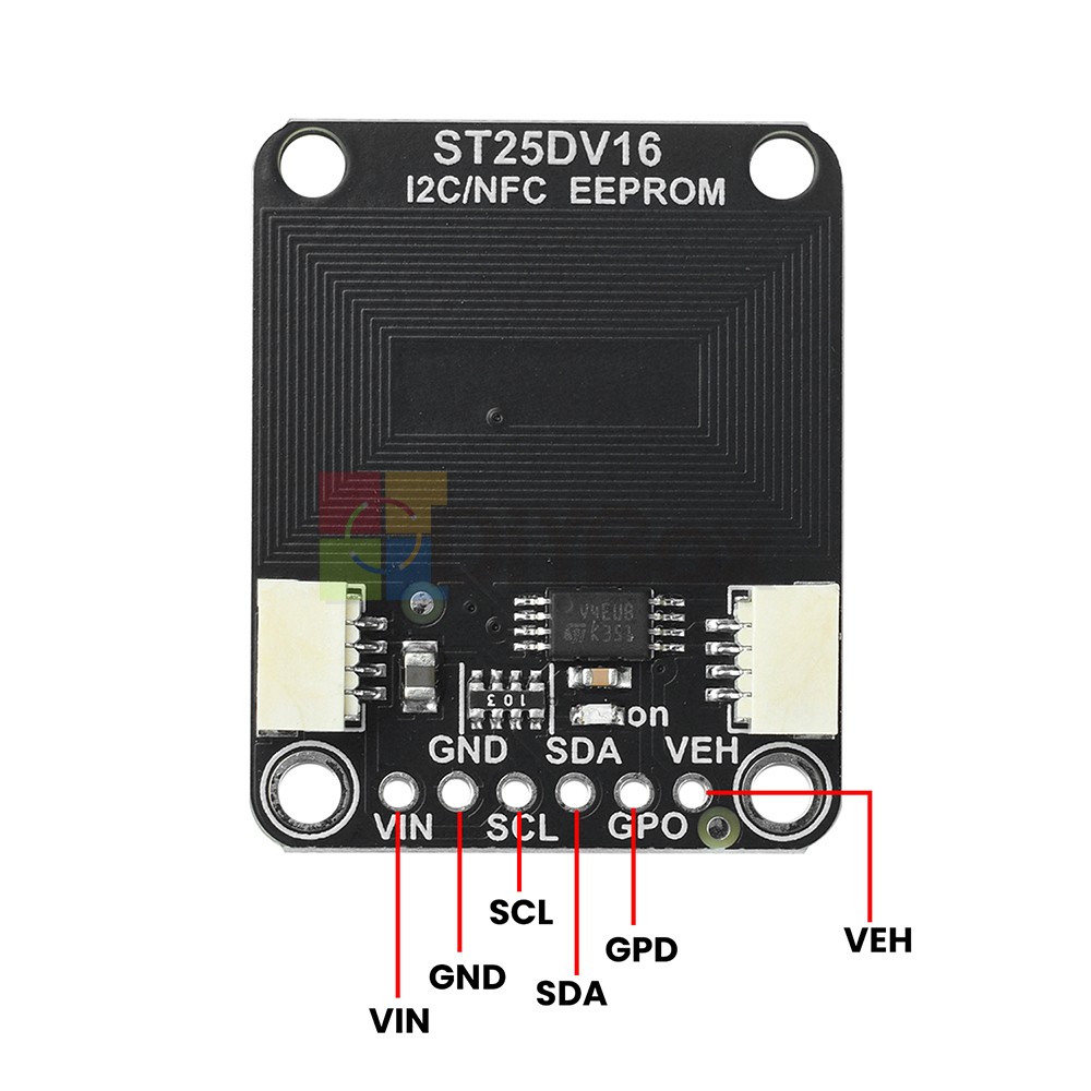 ST25DV16K I2C RFID Dynamic Tag Module RF Module Compatible with STEMMA QT/Qwiic