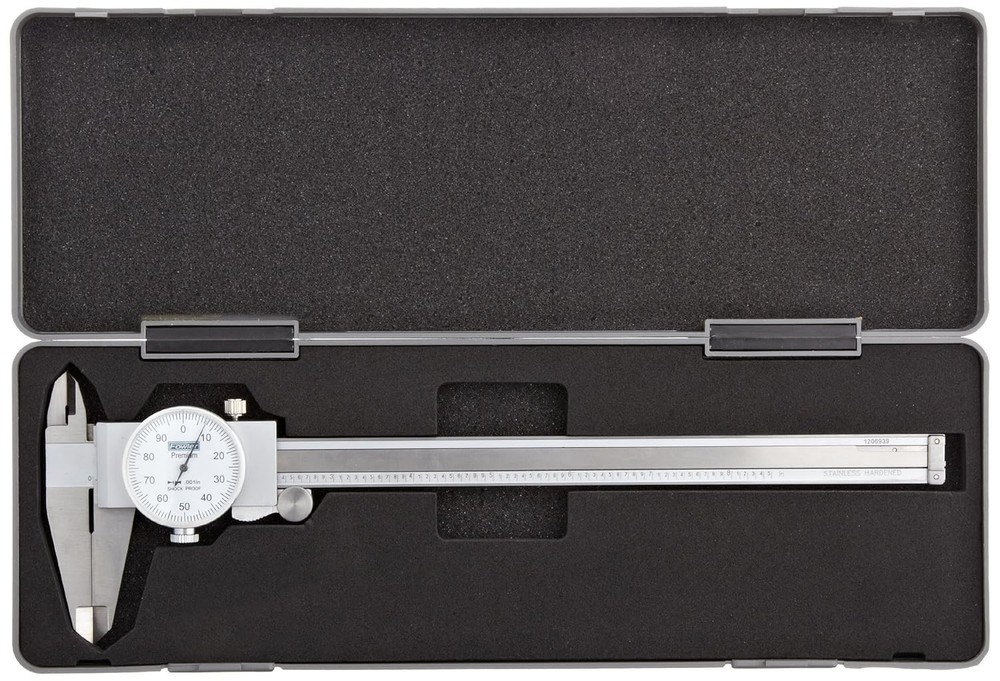 52-008-708-0, Dial Caliper With 0-8" Measuring Range,White