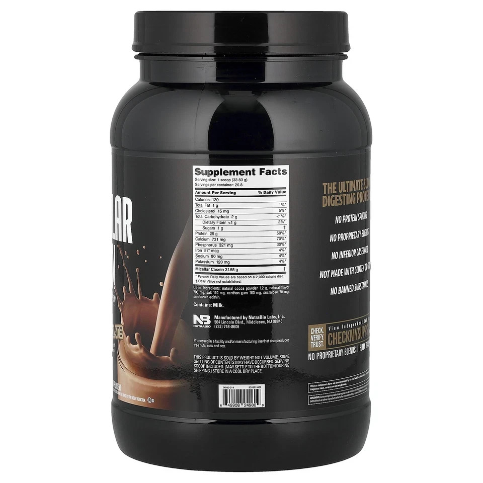 Micellar Casein, Dutch Chocolate, 2 lb (907 g)