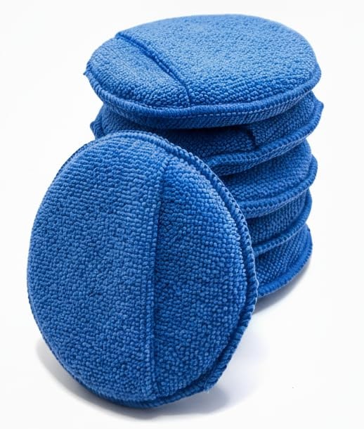 Car Wax Applicator Microfiber Pads, Ultra-Soft Buffing...