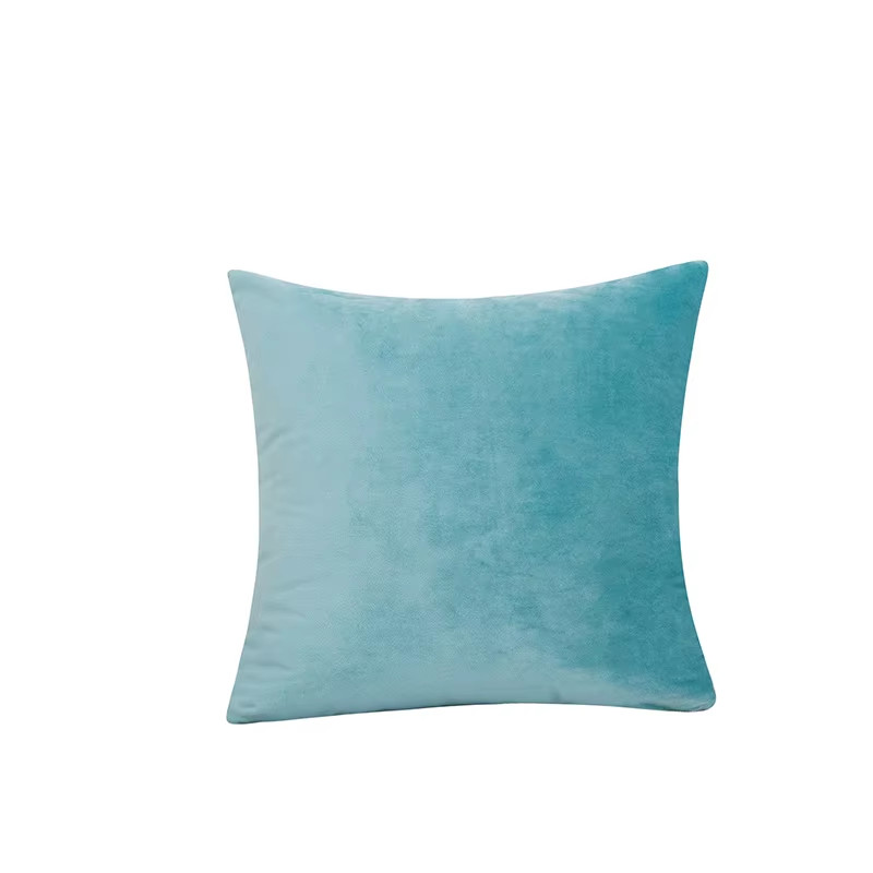 2PCS Velvet Throw Pillow Cover Soft Solid Decorative Square Cushion Case Sofa Be