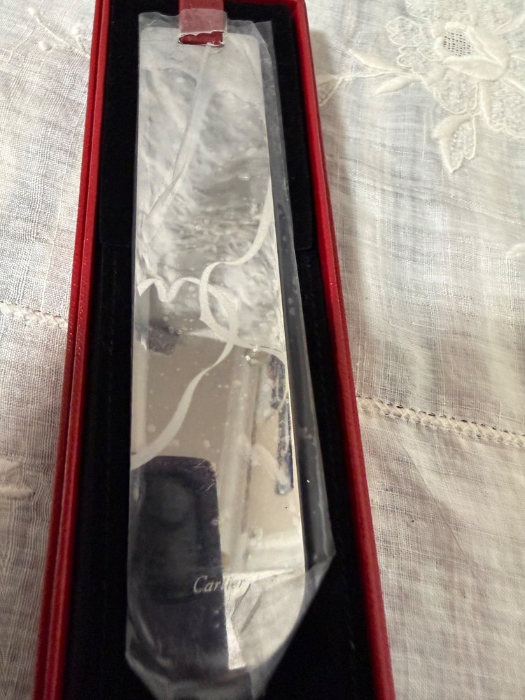 New Cartier silver mirror bookmark