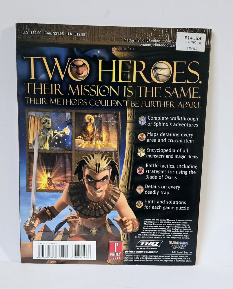 Prima Official Game Guide Xbox Sphinx