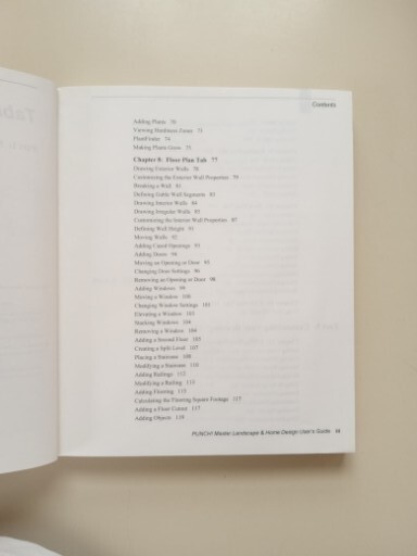 Punch Software Master Landscape Pro Home Design User's Guide Manual Only