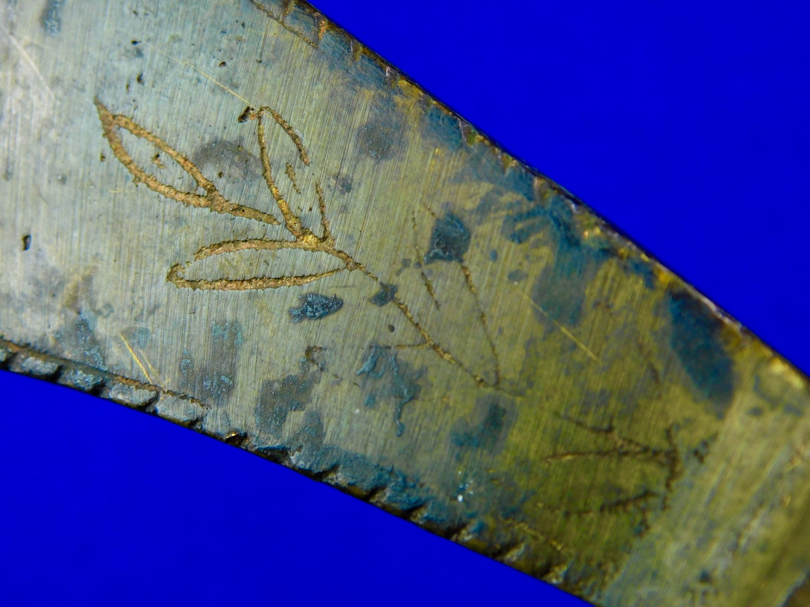 Antique Native American Indian Colonial Brass Head Trade Pipe Tomahawk Axe