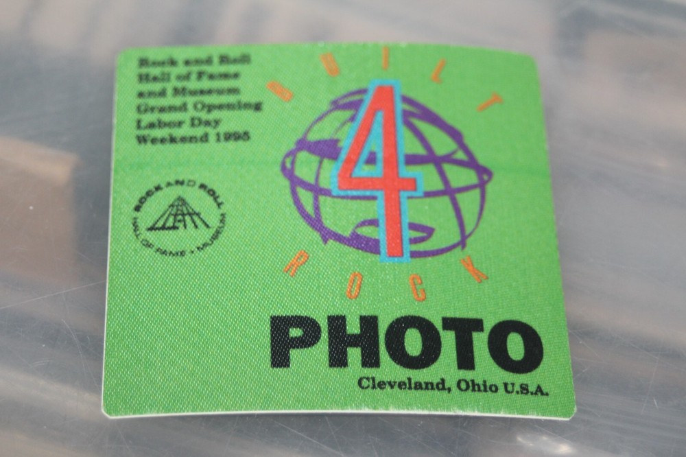 Neil Young Led Zeppelin Aerosmith Backstage Pass Rock N' Roll Hall of Fame 95 #2