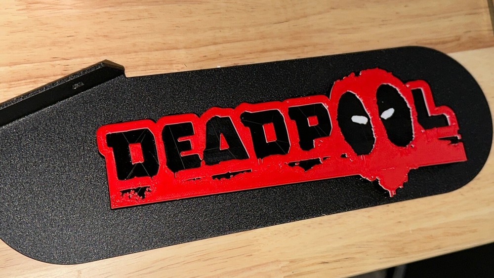 Deadpool PINBALL Mod BACK BOX HING MOD 3D LOGO( Sold as a PAIR)