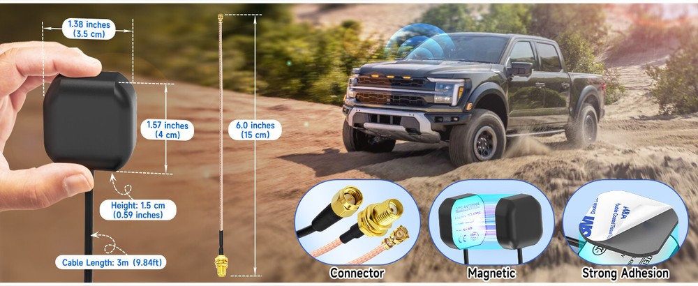 Waterproof GPS Active Navigation Antenna for GPS Module Receiver Tracking Device