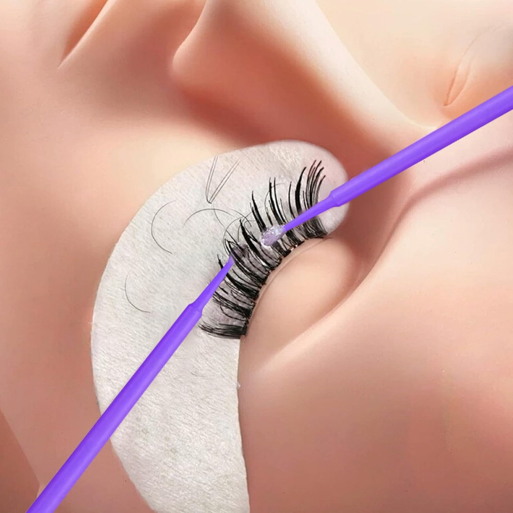 300 Count Disposable Micro Applicator Brush for Eyelash Extension, Micro Swabs M