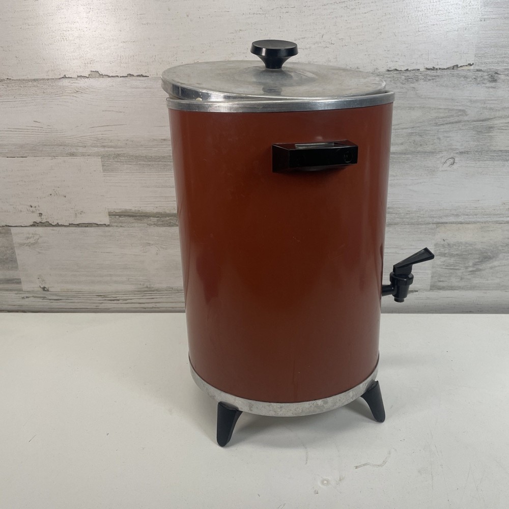 Retro West Bend Westmark 30 Cup Percolator Coffee Maker 3525 Red TESTED