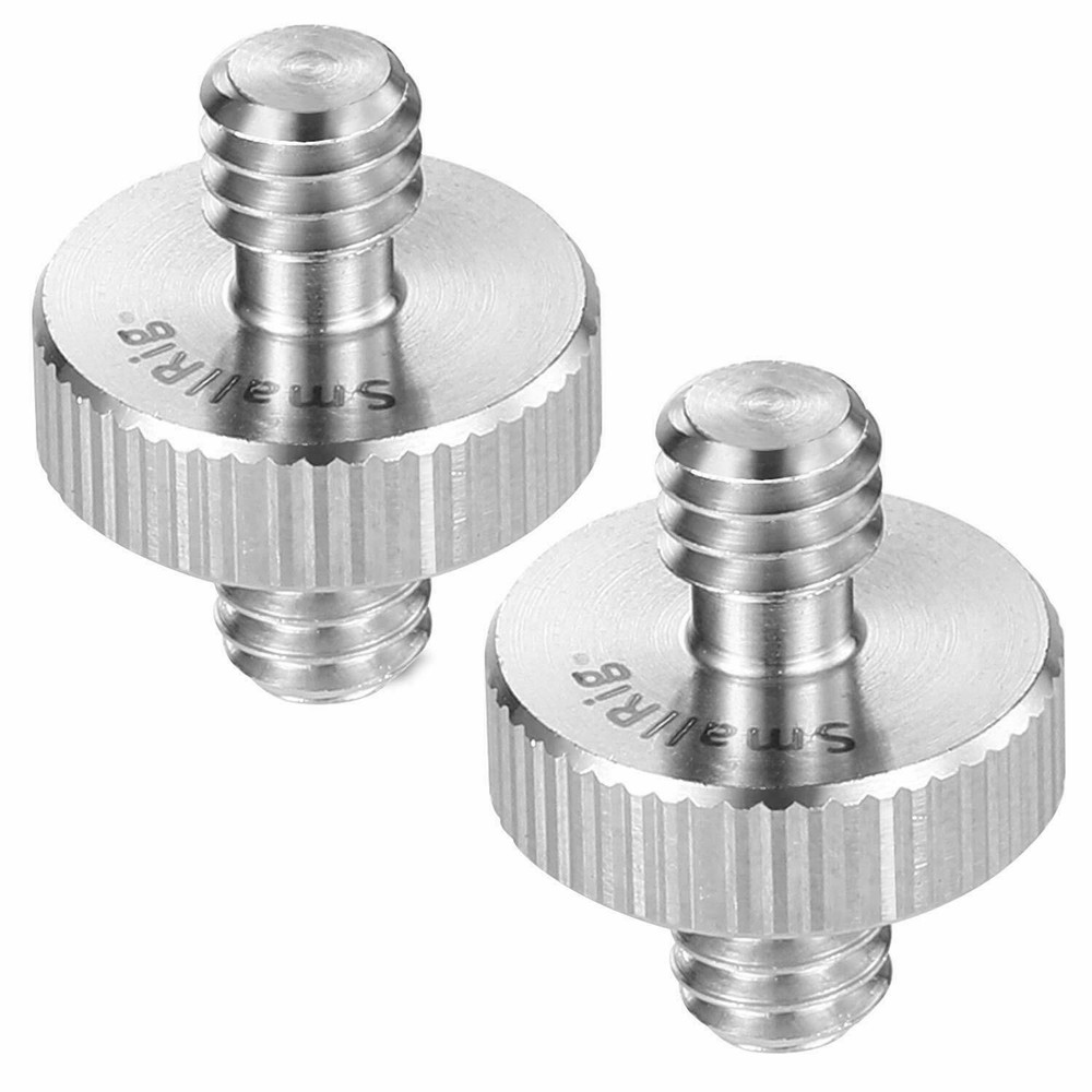 SmallRig 1/4 to 1/4" Male Threaded Screw Adapter Double Head Stud 2PC -828