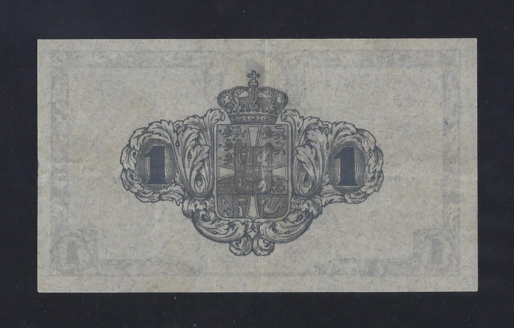 DENMARK 1 KRONE 1918 P-12 VF++