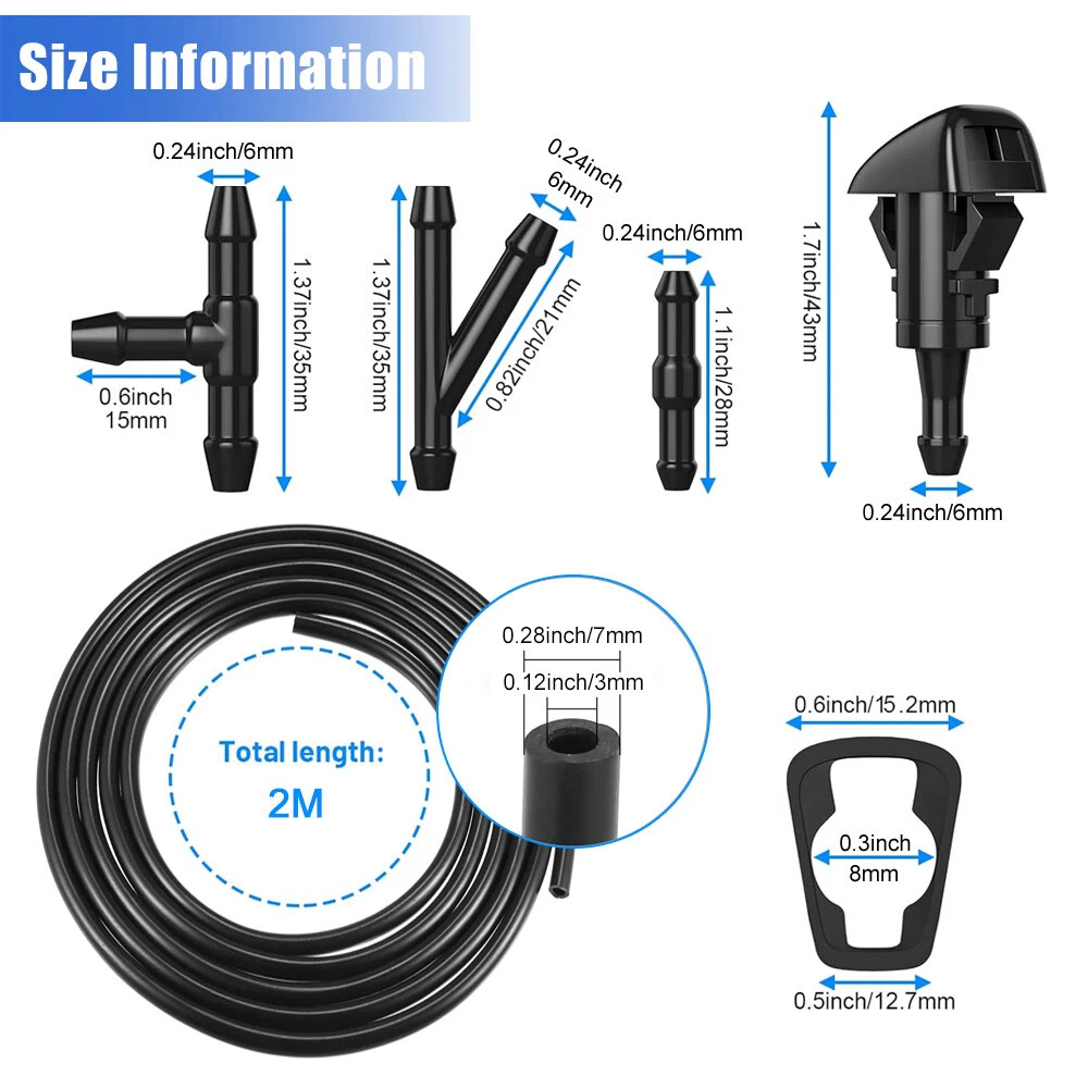 Windshield Washer Squirter Nozzle Spray for Chrysler Dodge Ram 4805742AB USA