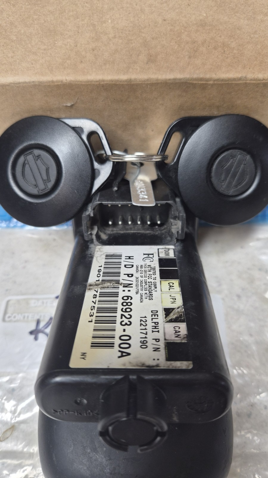 2002 Harley Davidson Security Control Unit TSSM ECU Module 68923-00A w New Fobs.