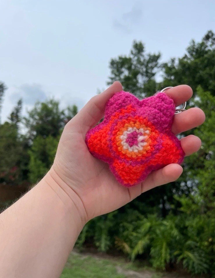 Crochet Pride Flag Stars