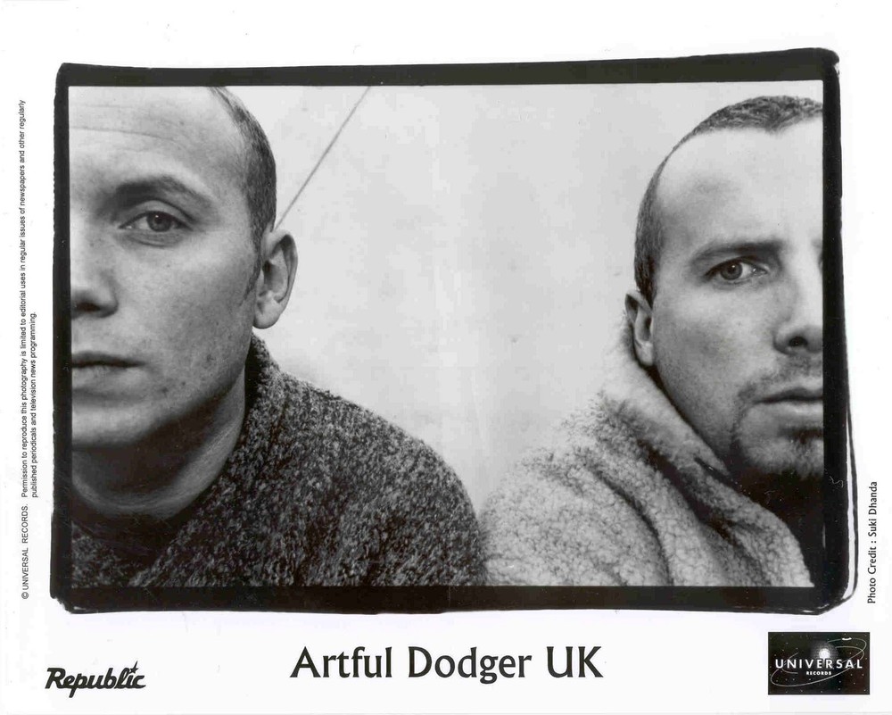 ARTFUL DODGER UK BAND PROMO PHOTO Republic Records Mark Hill Pete Devereux 8x10