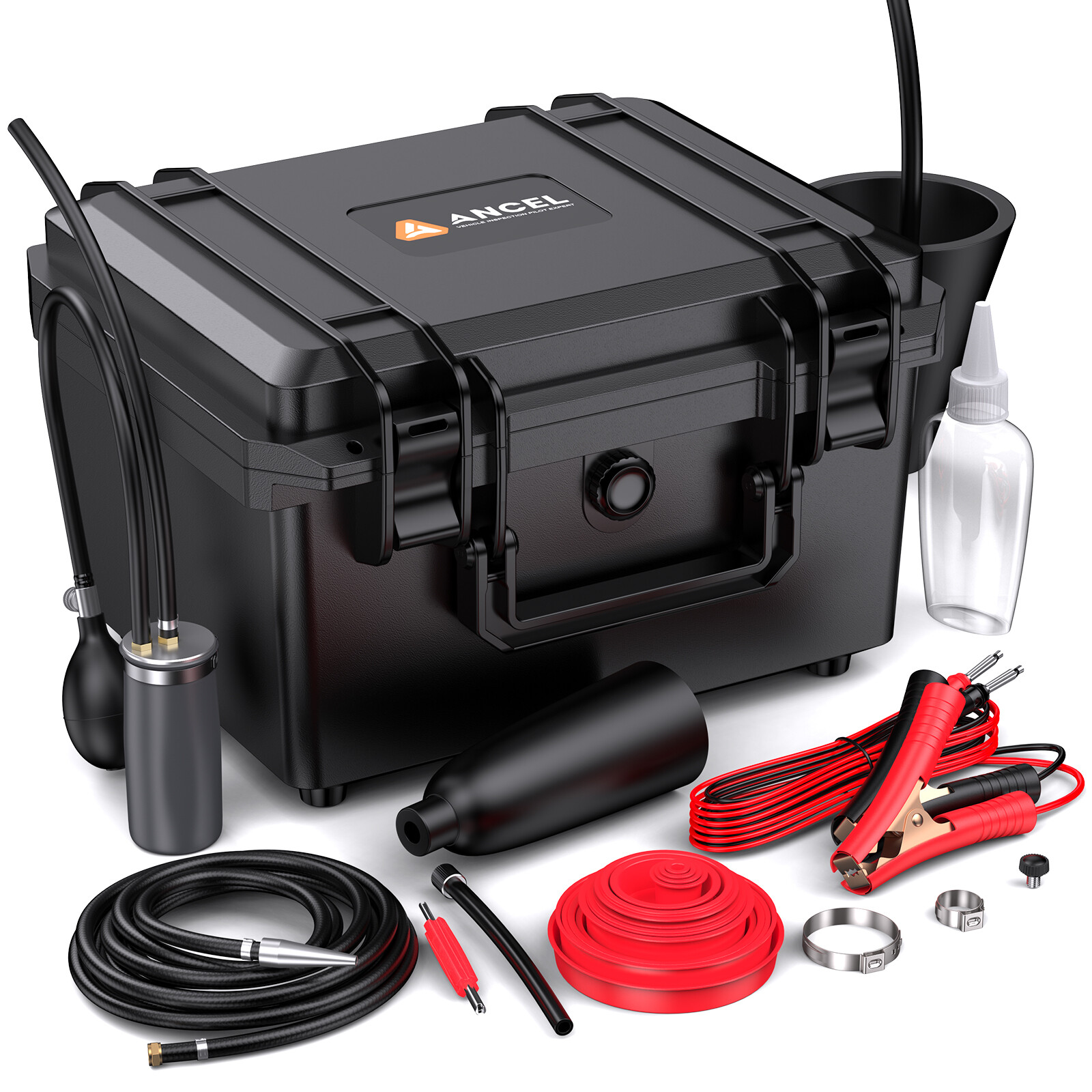 Color LCD Screen EVAP Smoke Machine Leak Detector Turbo System Built-in Air Pump