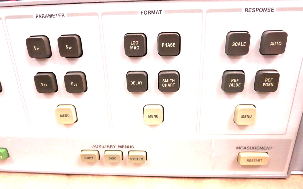 H-P 8510C Network Analyzer (IF Detector) Opt 1BN Powers On No Other Tests Used