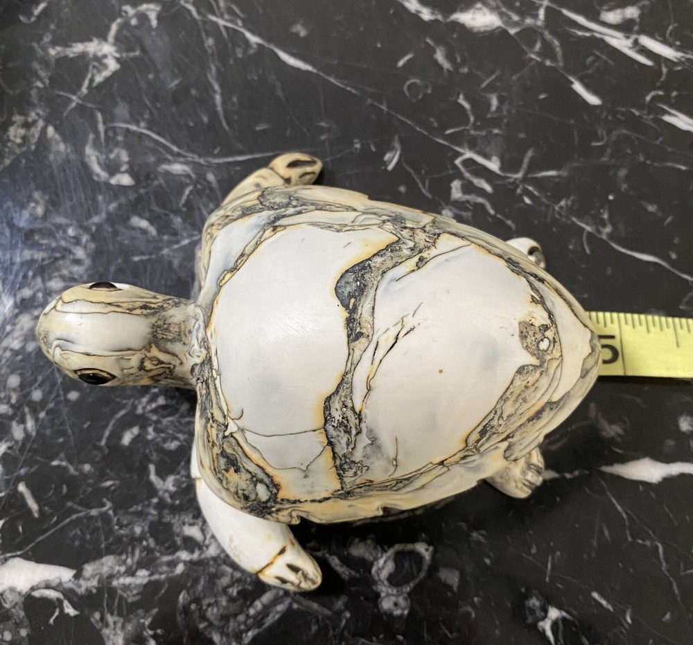 Small Turtle Figurine Resin Statue Table Top Decor 5” # B62