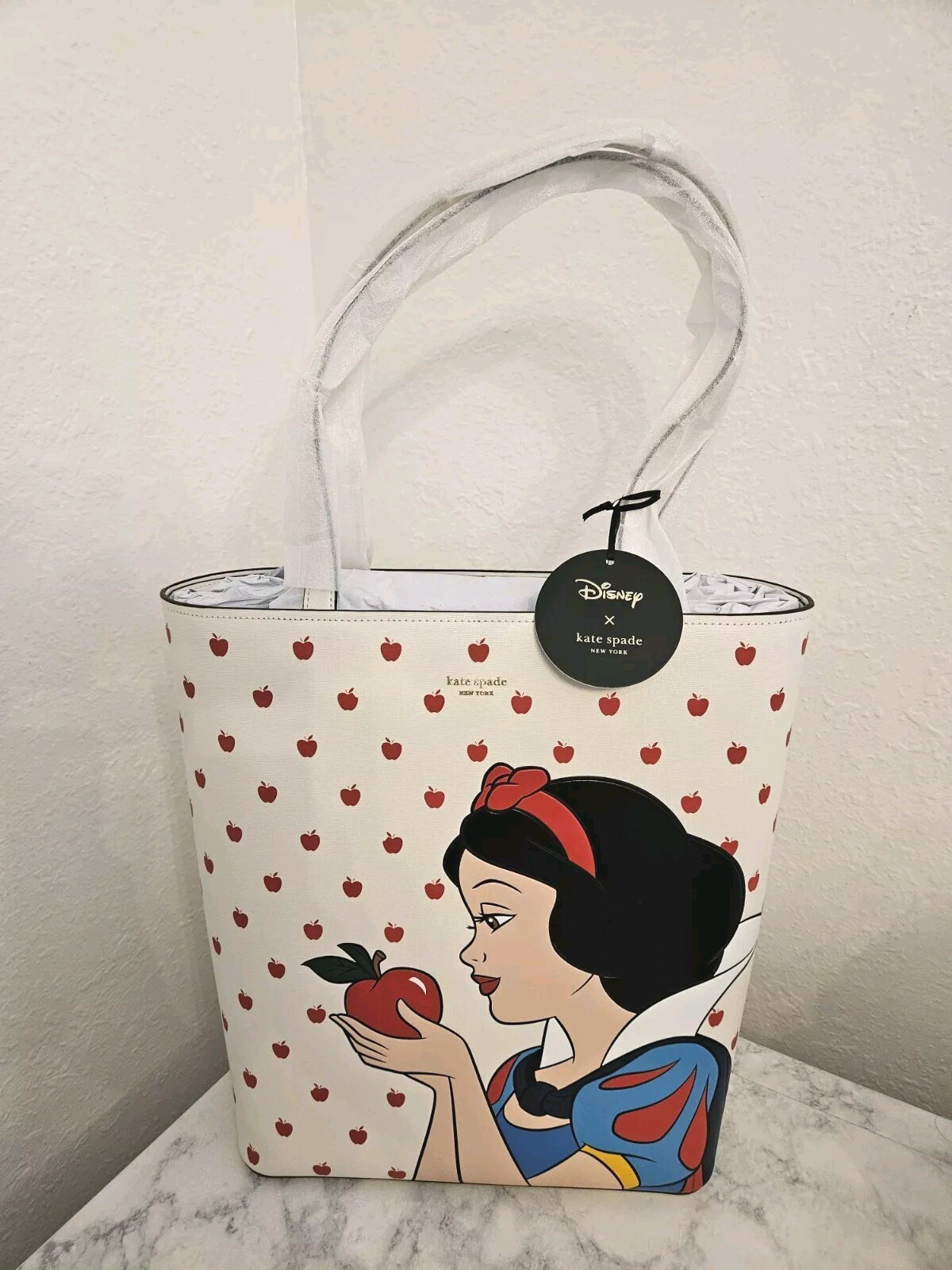 Disney Parks 2024 Kate Spade New York Snow White Waverly Tote Bag NEW