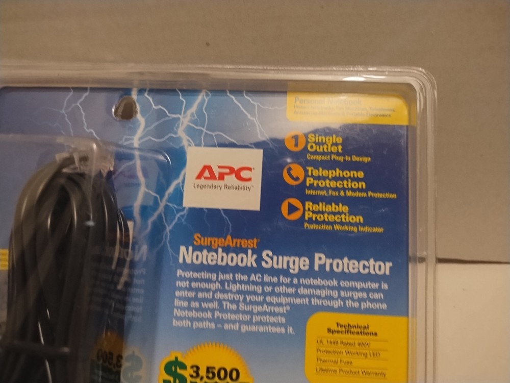 APC Surge Arrest Notebook Surge Protector