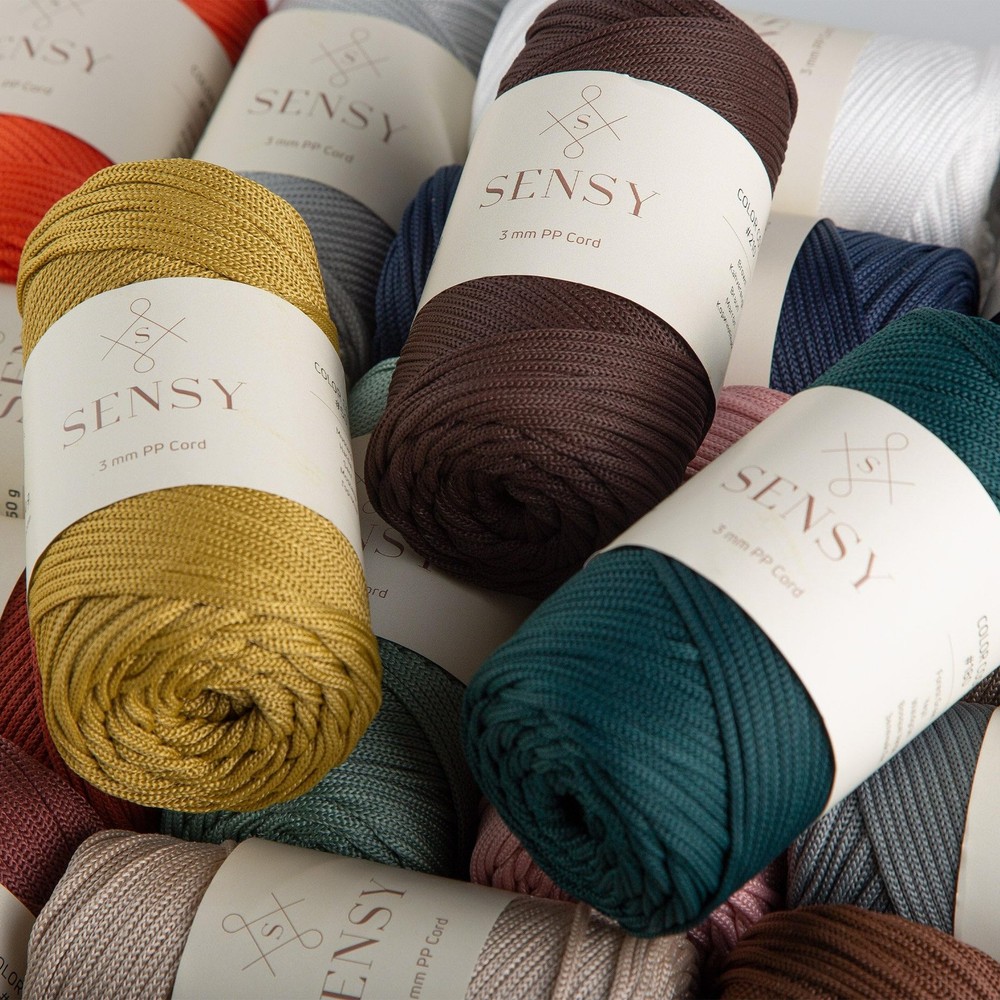 Mink Sensy Polyester Rope, 3mm, 131 Yards, Polypropylene, Macrame, Crochet