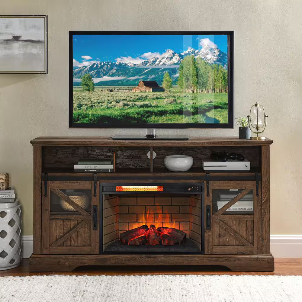 26 In. Ventless Electric Fireplace Insert with Remote Control