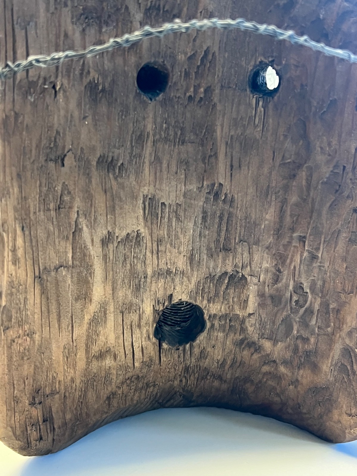 Antique Native American Hand Carved Wooden Mask; Northern Pacific Indigenous Art