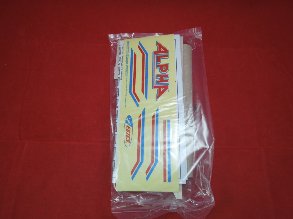 ESTES ALPHA Flying Model Rocket Kit 1225 Single Bulk Pack Kit New Sealed