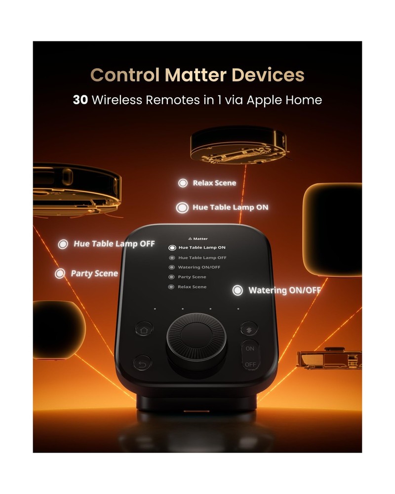 SwitchBot Hub 3 (3rd Gen), Smart Home Hub with 2.4" IPS Screen & Knob Control...